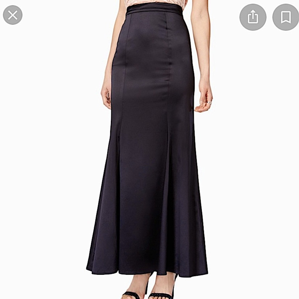 Maxi Speechless Formal Black Zip Up Skirt